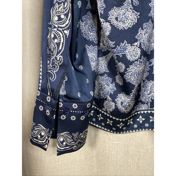 Joie Floral Paisley Patchwork Long Sleeve Button Down Blouse Women’s Size Small - Picture 3 of 7